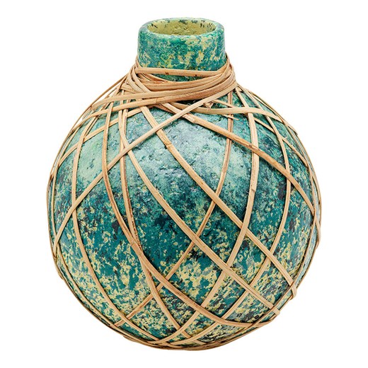 Kare Wazon &quot;Caribbean&quot; w kolorze zielonym - wys. 20 x Ø 18 cm ze sklepu Limango Polska w kategorii Wazony - zdjęcie 175511249