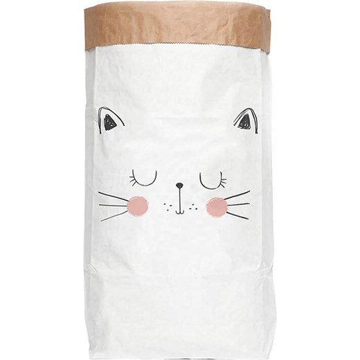 Folkifreckles Torba &quot;Cat&quot; w kolorze biało-czarnym - 60 x 90 x 13 cm ze sklepu Limango Polska w kategorii Kosze i pudełka na zabawki - zdjęcie 175512779