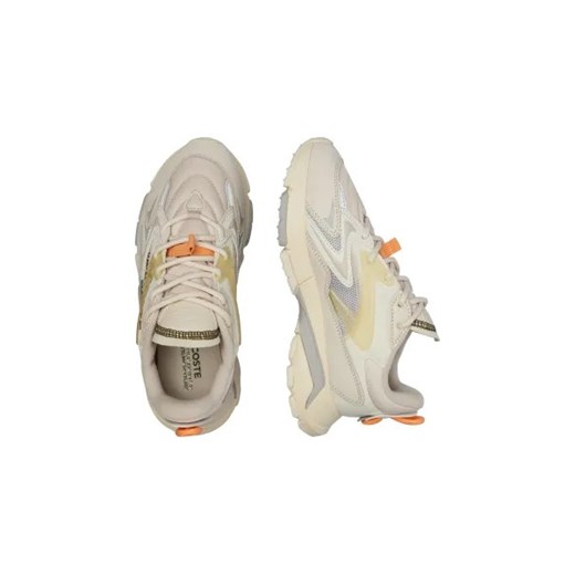 Buty sportowe damskie Lacoste sneakersy płaskie skórzane wiązane na wiosnę