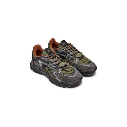 Buty sportowe męskie Lacoste z tkaniny szare wiązane