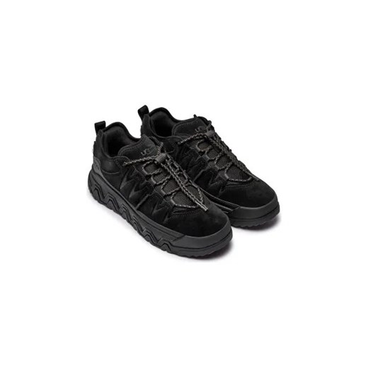 Buty sportowe męskie czarne UGG z tworzywa sztucznego sznurowane jesienne