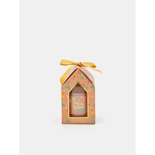 Sinsay - Świeca zapachowa Merry Christmas - beżowy Sinsay One Size Sinsay