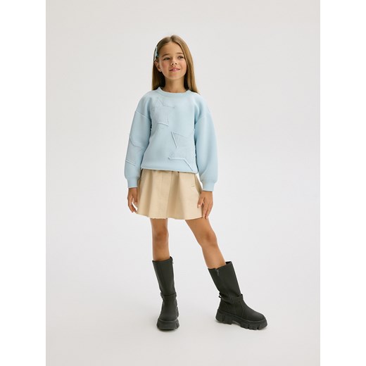 Reserved - Bluza w gwiazdki - jasnoniebieski ze sklepu Reserved w kategorii Bluzy dziewczęce - zdjęcie 175515845