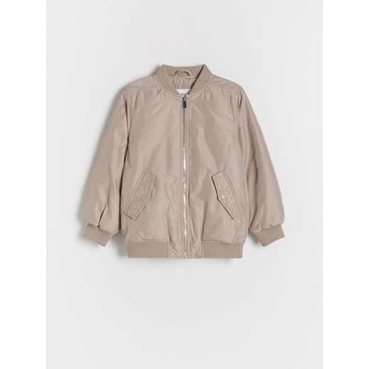 Reserved - Kurtka bomberka - beżowy Reserved 152 (11 lat) Reserved okazja
