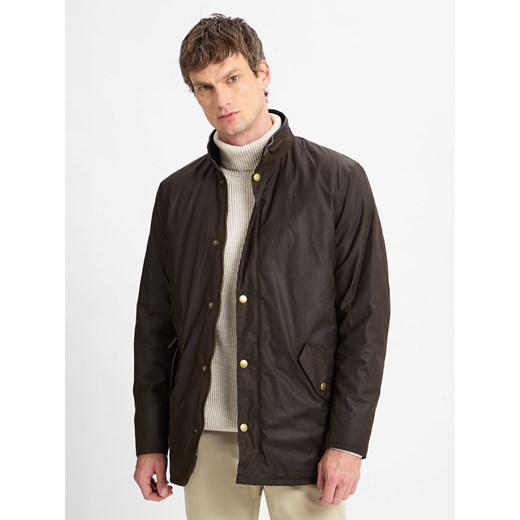 Barbour Kurtka męska Mężczyźni Bawełna oliwkowy jednolity Barbour XXL vangraaf