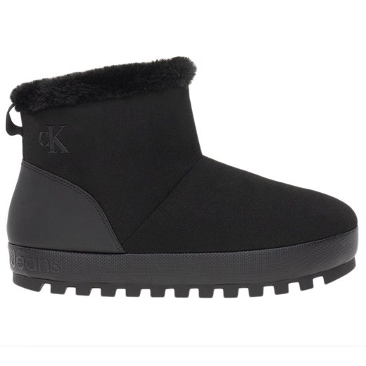 Buty Calvin Klein Home Anke Slipper WL YW0YW01592-0GJ - czarne ze sklepu streetstyle24.pl w kategorii Śniegowce damskie - zdjęcie 175522059