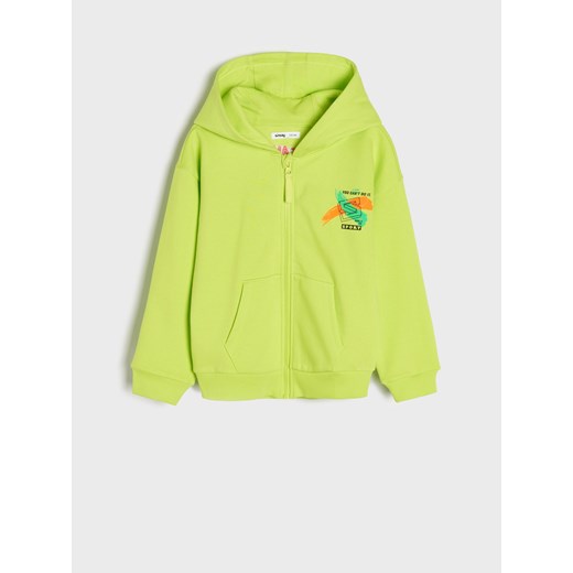 Sinsay - Bluza na zamek oversize - zielony Sinsay 134 Sinsay