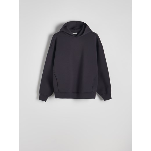 Reserved - Gładka bluza z kapturem - ciemnoszary Reserved XL Reserved