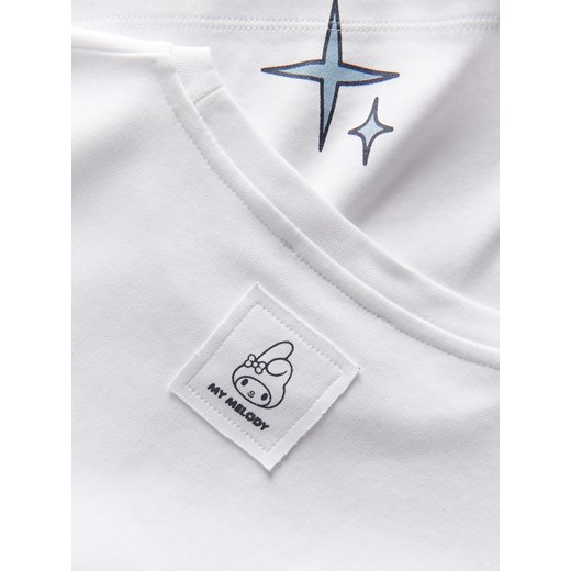 Bluzka dziewczęca Reserved bawełniana w nadruki 