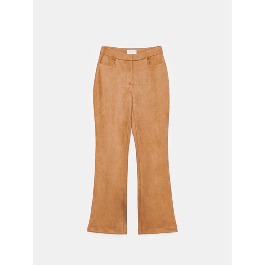 Mohito - Brązowe spodnie bootcut - brązowy ze sklepu Mohito w kategorii Spodnie damskie - zdjęcie 175526285