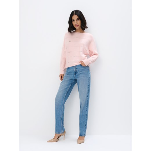 Sweter damski Mohito z okrągłym dekoltem 