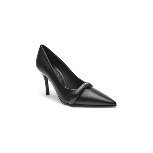 Czółenka Furla eleganckie czarne bez zapięcia 