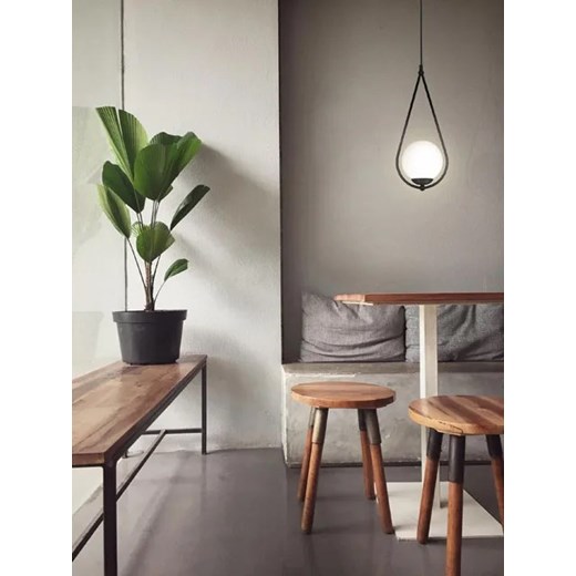 Czarna pojedyncza lampa wisząca - S052-Drima Lumes One Size okazyjna cena Edinos.pl