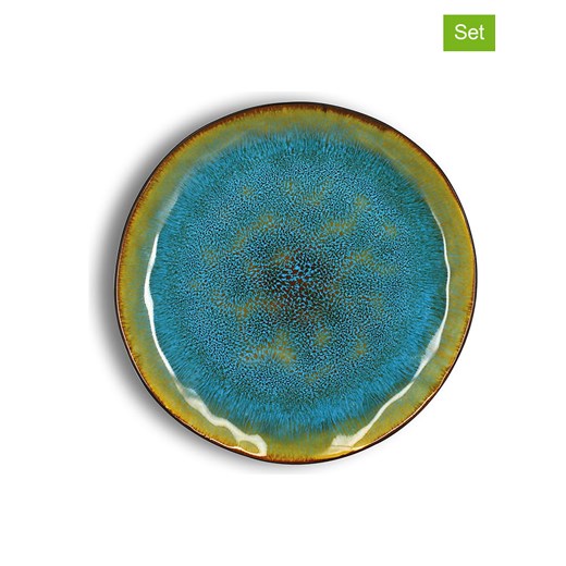 Ogo Living Talerzyki deserowe (6 szt.) &quot;Motala&quot; w kolorze niebieskim - Ø 20,5 cm ze sklepu Limango Polska w kategorii Naczynia - zdjęcie 175532138