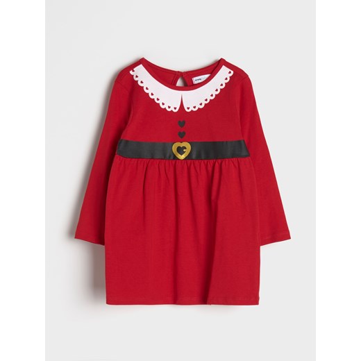 Sinsay - Sukienka niemowlęca - czerwony Sinsay 98 Sinsay