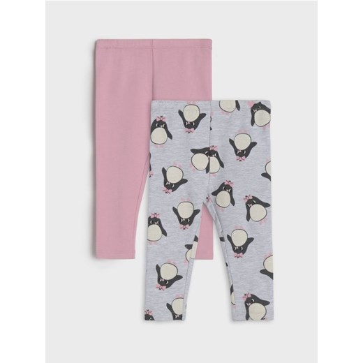 Sinsay - Legginsy 2 pack - różowy ze sklepu Sinsay w kategorii Odzież dla niemowląt - zdjęcie 175534767