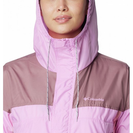 Damska kurtka przejściowa Columbia Women's Flash Challenger Cropped Windbreaker - różowa ze sklepu Sportstylestory.com w kategorii Kurtki damskie - zdjęcie 175534939