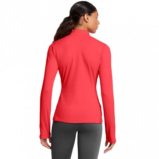 Damski longsleeve treningowy Under Armour Vanish Cw 1/2 Zip - czerwony ze sklepu Sportstylestory.com w kategorii Bluzki damskie - zdjęcie 175535125