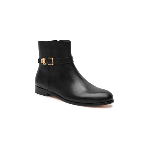 LAUREN RALPH LAUREN Skórzane botki BROOKE ze sklepu Gomez Fashion Store w kategorii Botki - zdjęcie 175538468