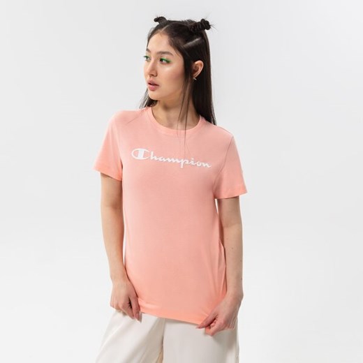 CHAMPION T-SHIRT SCRIPT LOGO T-SHIRT - id: 114911PS012 - marki Champion - 175538909 CHAMPION T-SHIRT SCRIPT LOGO T-SHIRT ze sklepu Sizeer w kategorii Bluzki damskie - zdjęcie 175538909