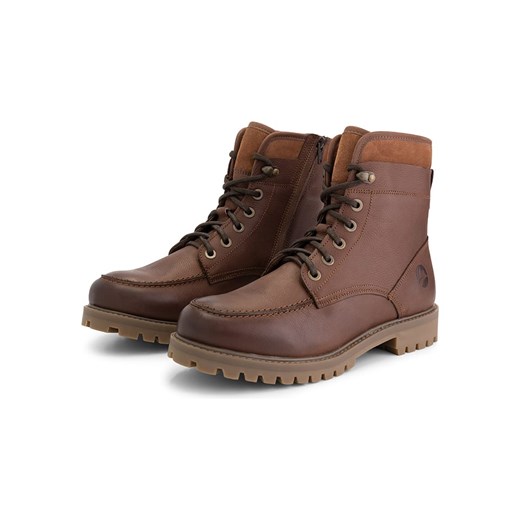 TRAVELIN&apos; Skórzane botki &quot;Storasund&quot; w kolorze jasnobrązowym Travelin' 46 promocja Limango Polska