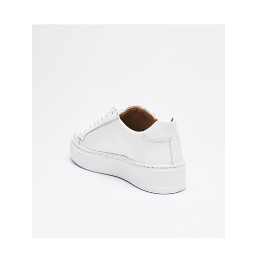 British Passport Skórzane sneakersy w kolorze białym 40 wyprzedaż Limango Polska
