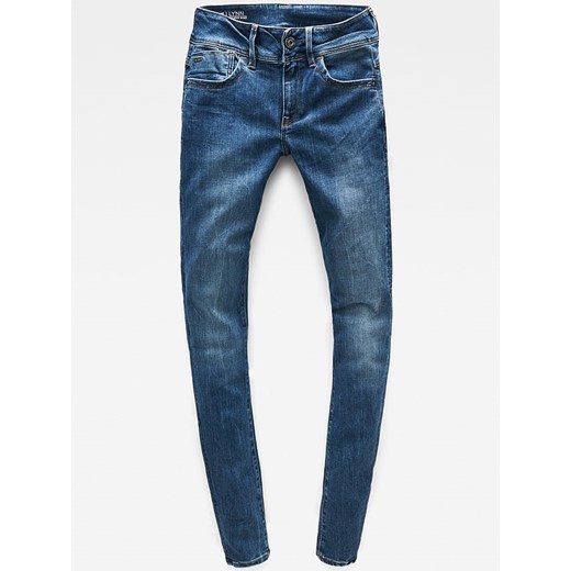 G-Star Dżinsy - Super Skinny fit - w kolorze niebieskim W33/L32 promocja Limango Polska