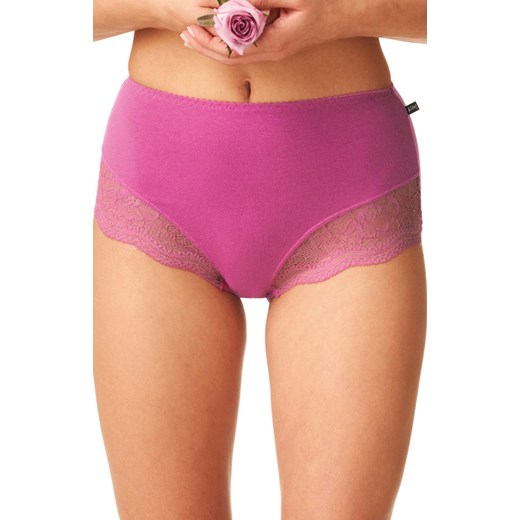 2-pack wysokie majtki damskie w kwiatowy wzór LPF 934, Kolor ecru-różowy, Rozmiar S, Key ze sklepu Intymna w kategorii Majtki damskie - zdjęcie 175546388