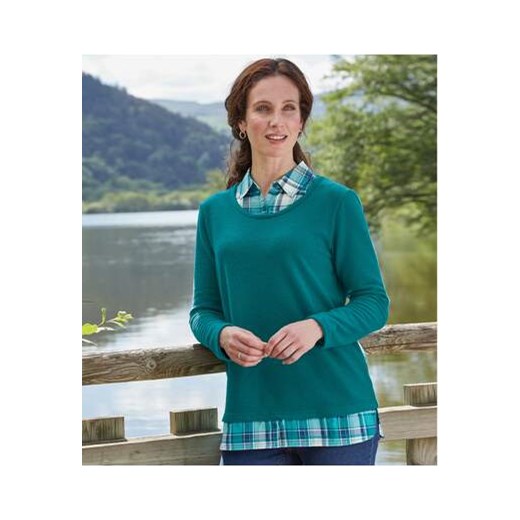 Sweter-koszula 2 w 1 ze sklepu Atlas For Men w kategorii Swetry damskie - zdjęcie 175547036
