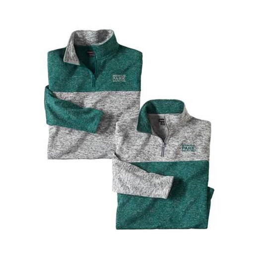 Zestaw 2 bluz z moltonu Wild Park ze sklepu Atlas For Men w kategorii Bluzy męskie - zdjęcie 175547038
