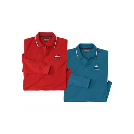 Zestaw 2 autentycznych koszulek polo z piki ze sklepu Atlas For Men w kategorii T-shirty męskie - zdjęcie 175547067