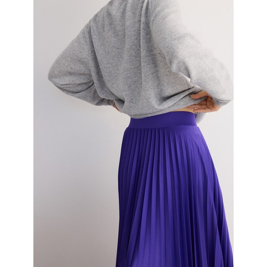 Reserved - Plisowana spódnica maxi - niebieski Reserved XS Reserved