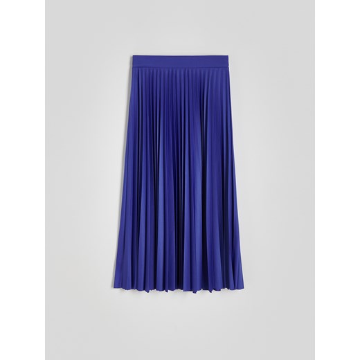 Reserved - Plisowana spódnica maxi - niebieski Reserved XL Reserved