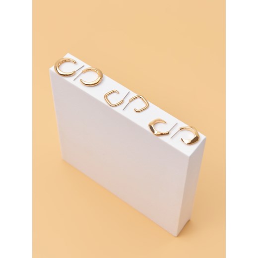 Sinsay - Kolczyki 3 pack - złoty Sinsay One Size Sinsay