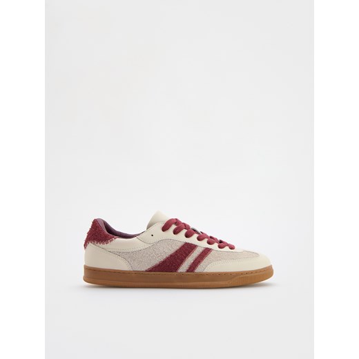 Reserved - Skórzane sneakersy ze wstawkami - wielobarwny ze sklepu Reserved w kategorii Buty sportowe męskie - zdjęcie 175550438