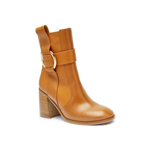 See By Chloé Skórzane botki na słupku ze sklepu Gomez Fashion Store w kategorii Botki - zdjęcie 175552727