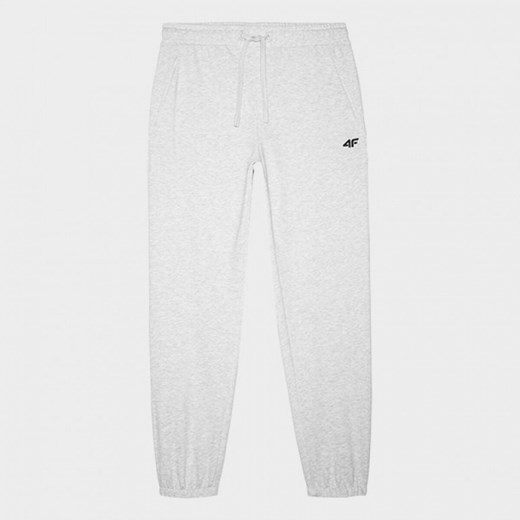 Męskie spodnie dresowe joggery 4F 4FWMM00TTROM1139 - szare ze sklepu Sportstylestory.com w kategorii Spodnie męskie - zdjęcie 175556837