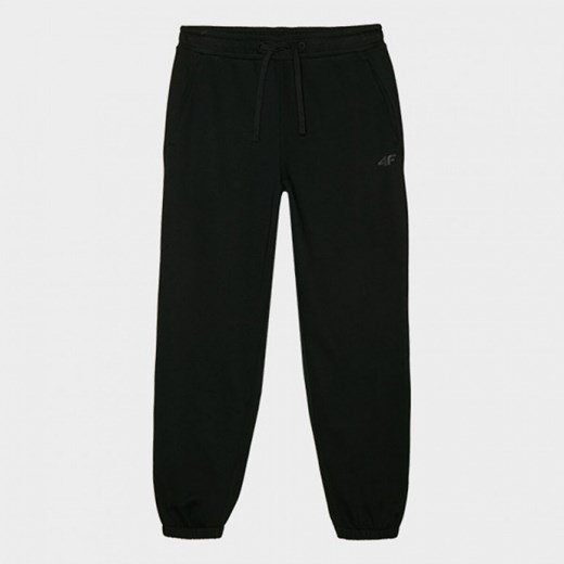 Męskie spodnie dresowe joggery 4F 4FWMM00TTROM1139 - czarne ze sklepu Sportstylestory.com w kategorii Spodnie męskie - zdjęcie 175556846