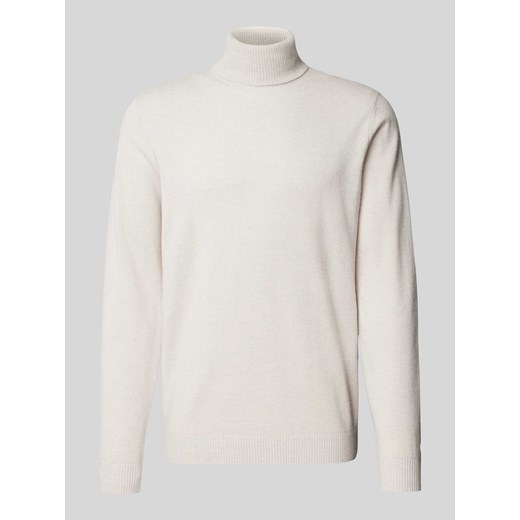 Sweter z dzianiny z golfem ze sklepu Peek&Cloppenburg  w kategorii Swetry męskie - zdjęcie 175558165
