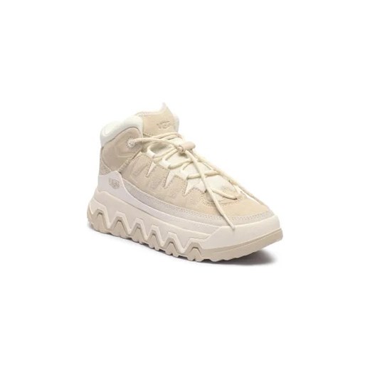 Buty sportowe damskie UGG sneakersy z tkaniny beżowe