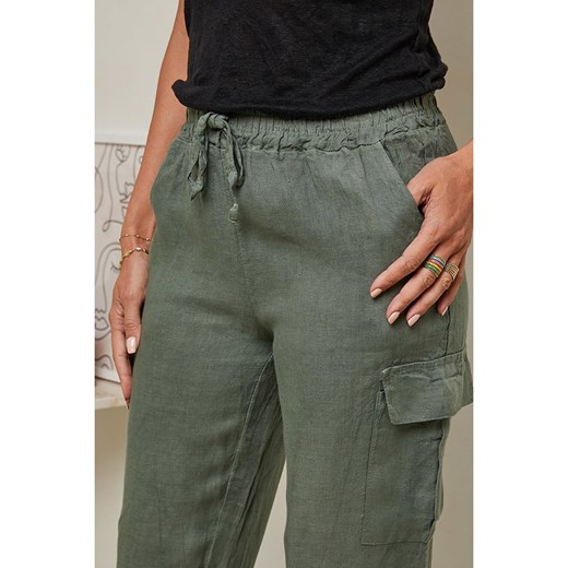 Spodnie damskie Le Monde Du Lin lniane 