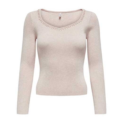 ONLY Sweter w kolorze beżowym ze sklepu Limango Polska w kategorii Swetry damskie - zdjęcie 175559135