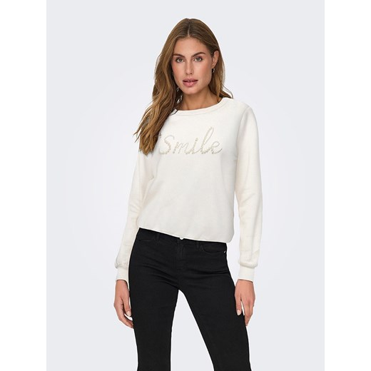 ONLY Bluza w kolorze białym ze sklepu Limango Polska w kategorii Bluzy damskie - zdjęcie 175559159