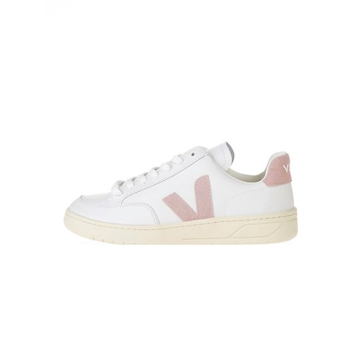Veja Skórzane sneakersy &quot;V 12&quot; w kolorze biało-jasnoróżowym ze sklepu Limango Polska w kategorii Buty sportowe damskie - zdjęcie 175565436