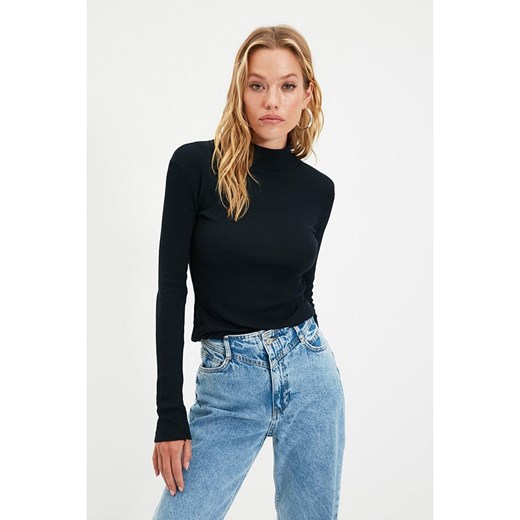 trendyol Koszulka w kolorze czarnym Trendyol S Limango Polska wyprzedaż