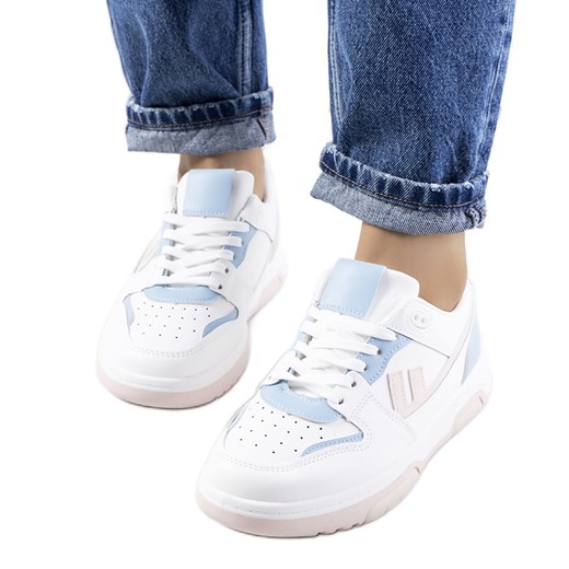 Białe sneakersy damskie Arsan ze sklepu ButyModne.pl w kategorii Buty sportowe damskie - zdjęcie 175565487