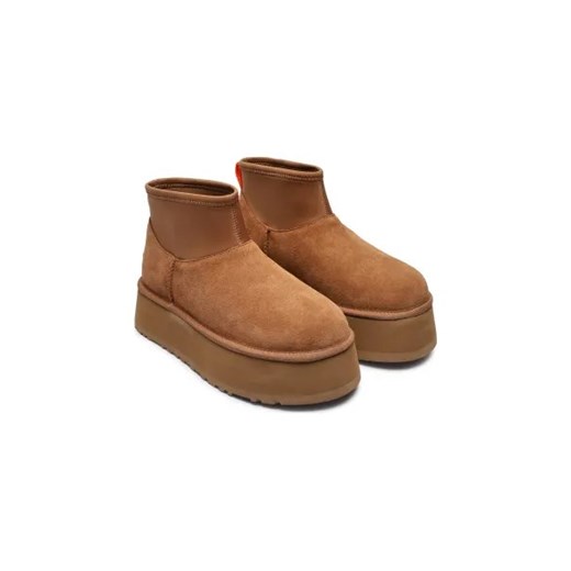 UGG Skórzane śniegowce Classic Mini Dipper | z dodatkiem wełny 38 Gomez Fashion Store
