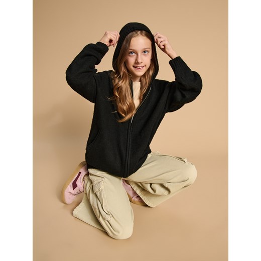 Sinsay - Sweter na zamek - czarny Sinsay 158 Sinsay