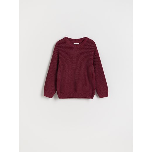 Reserved - Bawełniany sweter - kasztanowy Reserved 92 (1 Reserved