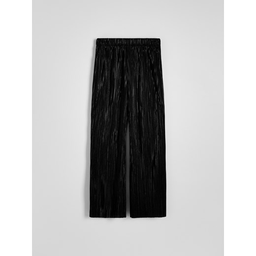 Reserved - Plisowane spodnie wide leg - czarny Reserved S Reserved